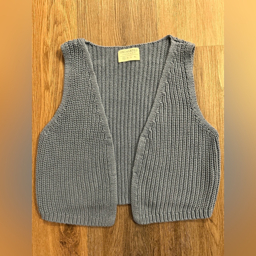 Boutique Blue Knit Top